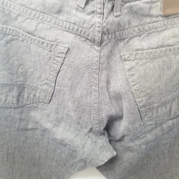 Agave Men's Gringo Straight Leg Linen Cotton  Grey Jeans Size 34 - Picture 7 of 13